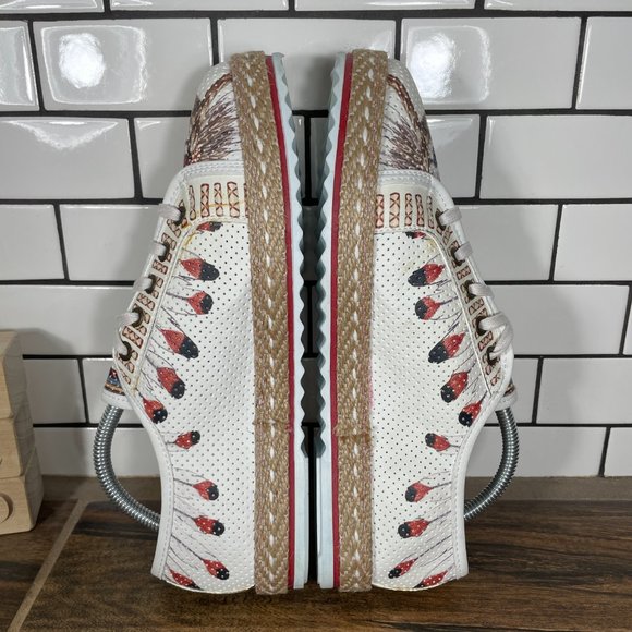 Goby Neefs Womens EU 42 Shoes Multicolor Native American Tribal Cat Sneakers NEW - Picture 5 of 15